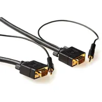 ACT AK4993 7m VGA (D-Sub) + 3.5mm VGA (D-Sub) + 3.5mm Schwarz Videokabel-Adapter