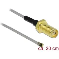 DeLOCK 90402 Koaxialkabel 0,2 m SMA MHF Schwarz