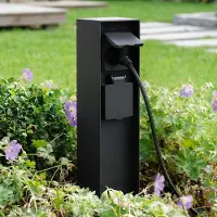 LumenXL 2 Außensteckdosen auf Säule IP44