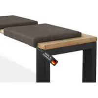 Lycce Klemmkissen / Sitzkissen mit 1 Leiste, Kunstlederbezug