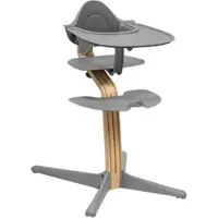 Stokke Nomi Bundle Hochstuhl Eiche inkl. Babyset und Tray, grau