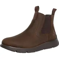 SKECHERS Augustino Paulo Chelsea-Stiefel aus Leder, Braun 41 EU