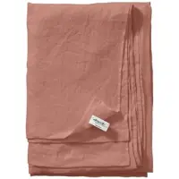 Elegante Halbleinen Betttuch Breezee 260x260 cm | terra - orange