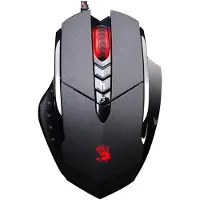 A4Tech V7MA, Optisch, USB Typ-A, 3200 DPI, Schwarz, Rot