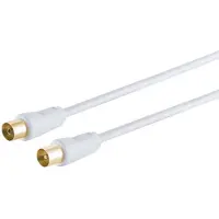 Shiverpeaks S/CONN Maximum Connectivity Antennenkabel, 100% geschirmt, vergoldete Kontakte, > 100 dB, weiß