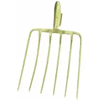Ideal -Maisgabel, 6 Zinken, Außenzinken aufgebogen, ohne Stiel