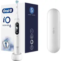 Oral-B iO 4210201381648, Rotierende Zahnbürste, Tägliche Pflege, Zahnfleischpflege, Intensiv, Sensibel, Whitening, Weiß, Weiß, Rund, Akku
