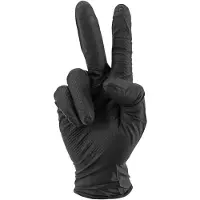 P2r Nitrile workshop gloves with diamond texture, fish scale type, chemical, oil and petrol resistant.