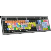 Logickeyboard LKB-LOGXP2-A2M-DE - Volle Größe (100%) - Kabelgebunden - USB - Scherenschalter - QWERTZ - Schwarz