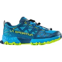 La Sportiva Bushido II JR GTX, Mountain Running Schuhe, Kids - , Größe:1.5 UK / 34, Farbe:B39E29-Storm Blue/Lime Punch