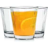 Excellent houseware Trinkglas 230 ml, 3 Stück, Transparent, Glas Typ