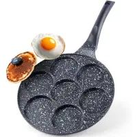 Orion | Pfanne - Eierpfanne - Ø 27 cm - Granitbeschichtung - 7 Fächer - Antihaft - Energiesparend