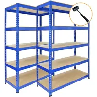 Monster Racking 10 x Q-Rax Lagerregal in Blau 120 x 50 x 180cm