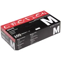 Efalock Professional Friseurbedarf Verbrauchsmaterial SchwarzNitril Handschuhe Puderfrei Größe M