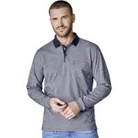 Casamoda Casa Moda - Herren Polo-Shirt Langarm (454385000), Größe:XL, Farbe:Blau (105)
