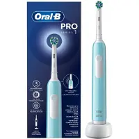 Oral-B PRO Series 1, Erwachsener, Rotierende-vibrierende Zahnbürste, Tägliche Pflege, Sensibel, Whitening, 20000 Bewegungen pro Minute, Blau, 8800 Bewegungen pro Minute