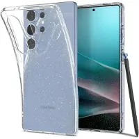 Spigen Liquid Crystal Hülle für Samsung Galaxy S25 Ultra – Transparent &amp; Glitzernd
