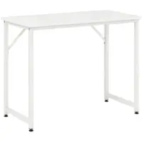 Costway Schreibtisch 100 x 50 x 77 cm Weiß