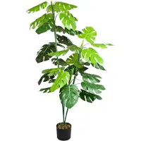 Decovego Kunstpflanze Monstera Fensterblatt, im Topf, Höhe 140 cm