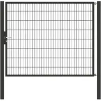 GAH Alberts Alberts 647797 Einzeltor Flexo mit Zubehör, anthrazit, Breite 150 cm, Höhe 180 cm