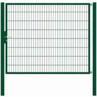 GAH Alberts Alberts 647728 Einzeltor Flexo mit Zubehör, grün, Breite 200 cm, Höhe 180 cm
