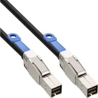 Intos externes Mini SAS HD Kabel, SFF-8644 zu SFF-8644, 12Gb/s, 2m, 2 m, SFF-8644, SFF-8644, Männlich/Männlich, Schwarz, 194 g