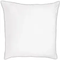 TRAUMSCHLAF Uni Kissenbezug White Collection Pipping 70x90 cm | light-grey - weiß