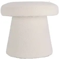 Wellhome - Mushroom Hocker mit Fußstütze, weiß, Ø43x38cm