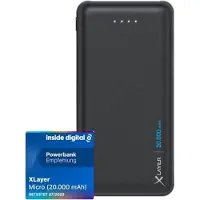 XLayer Powerbank Micro 20000mAh Akku schnelles Aufladen externes Ladegerät
