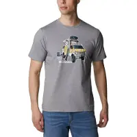 Columbia Sportswear Columbia Sun Trek Graphic Kurzarm-t-shirt Grau S Mann Grau S