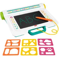 Top 1 Toys Fisher-Price Lern- und Zeichenbrett, Schreiben Zeichnen ohne Verwischen Tablet mit LCD-Bi 1 St