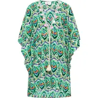 IZIA Kimono Damen Grün Mehrfarbig