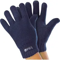 THMO Thinsulate-Kinderhandschuhe für den Winter | | Jungen & Mädchen gestrickte Thermo-Vollfingerhandschuhe für Kinder - Blau