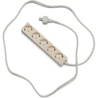 Pedestal - Power Beam, 2 Meter Mehrfachsteckdose, pearl