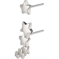 Pilgrim - AVA Star Earrings - Silver Plated - 20 mm