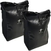 Red Loon 2x Fahrradtasche Packtasche Gepäckträgertasche Gepäcktasche schwarz