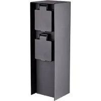Bold 10044 Gartensteckdose 2fach Anthrazit ohne Kabel