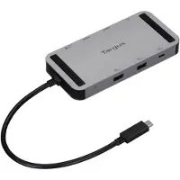 Targus DOCK429GL, Kabelgebunden, USB4, 140 W, 10,100,1000 Mbit/s, Silber, 20 Gbit/s