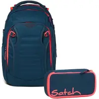 Satch Schulrucksack-Set MATCH Pink Phantom 2-teilig, inkl. Mäppchen