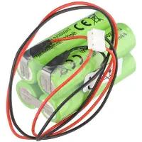 AccuCell Notleuchtenakku NiMH 4,8V 2000mAh F2x2 Mignon AA mit 200mm Kabel ersetzt RPower NIMHHT4820Q