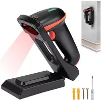 Tera Barcode Scanner 1D 2D QR Kabellos 2,4 GHz USB Handscanner, D5100-CR