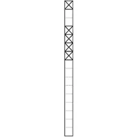 Siedle SSS 200038375-00 Kommunikations-Stele 20003837500 KS 616-1/4 W