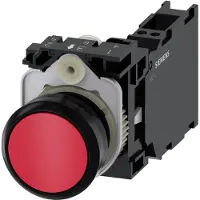 Siemens Drucktaster 1f rt rnd Ř22mm 1S 1Ö 1W 3SU1100-0AB20-3FA0
