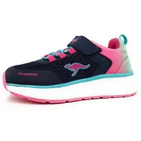 Kangaroos Kinderschuhe Mädchen Sneaker Flach Klettschuh Mehrfarbig