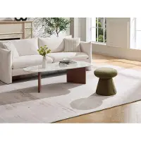 Vente-unique Sitzhocker Adeyoma Grün 38.5 cm