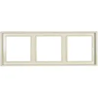 JUNG 3fach Rahmen LS 990 Creme-Weiß LS983W (LS983W)