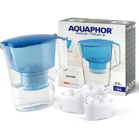 AQUAPHOR Time, Pitcher-Wasserfilter, 2,5 l, Transparent, Blau