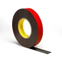 3M PT1100F Acrylic Klebeband, schwarz, 12 mm x 20 m, 1,1 mm