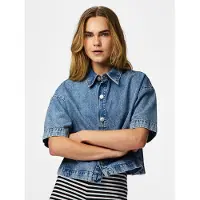 Pieces Pcsky A-silhouette Jeanshemd | Blau | L