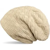 StyleBREAKER Feinstrick Beanie Mütze in Elfenbein | Gr.: onesize